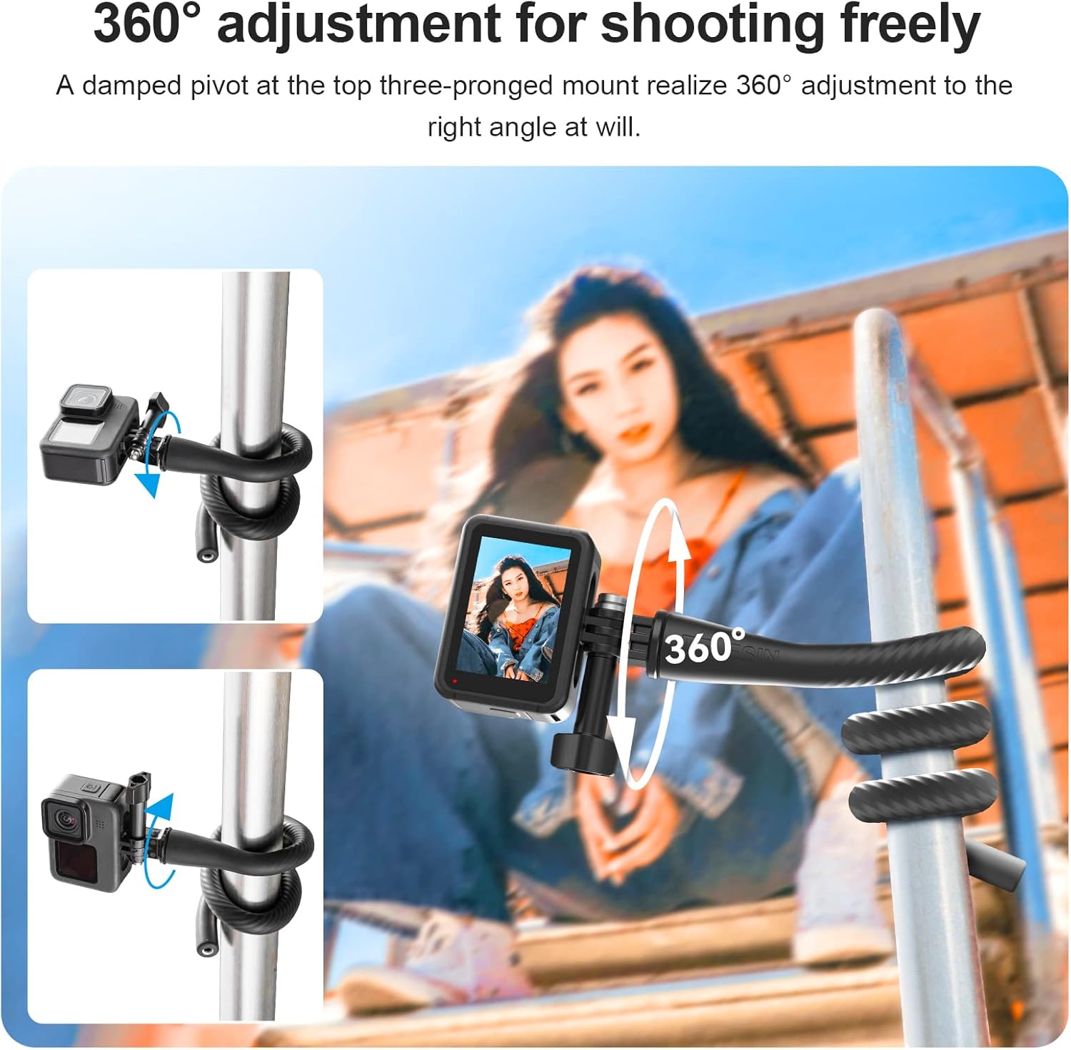Morsetto Flessibile TELESIN pe - Insta360 Camera Go 3 recensione e prezzo